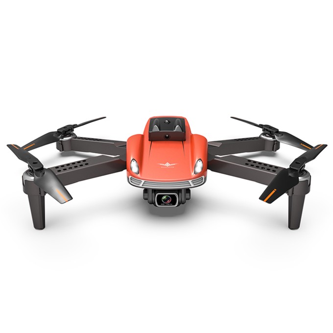 AERIUM KF 4K Dual Camera drón, narancssárga - 2 akku