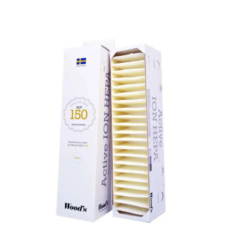 Csere aktív ION HEPA szűrő a Woods TALL 155 készülékhez Csere aktív ION HEPA szűrő a Woods TALL 155 készülékhez