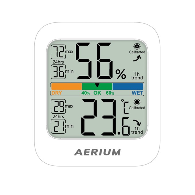 Léghőmérséklet- és páratartalom-mérő AERIUM T33 DUAL